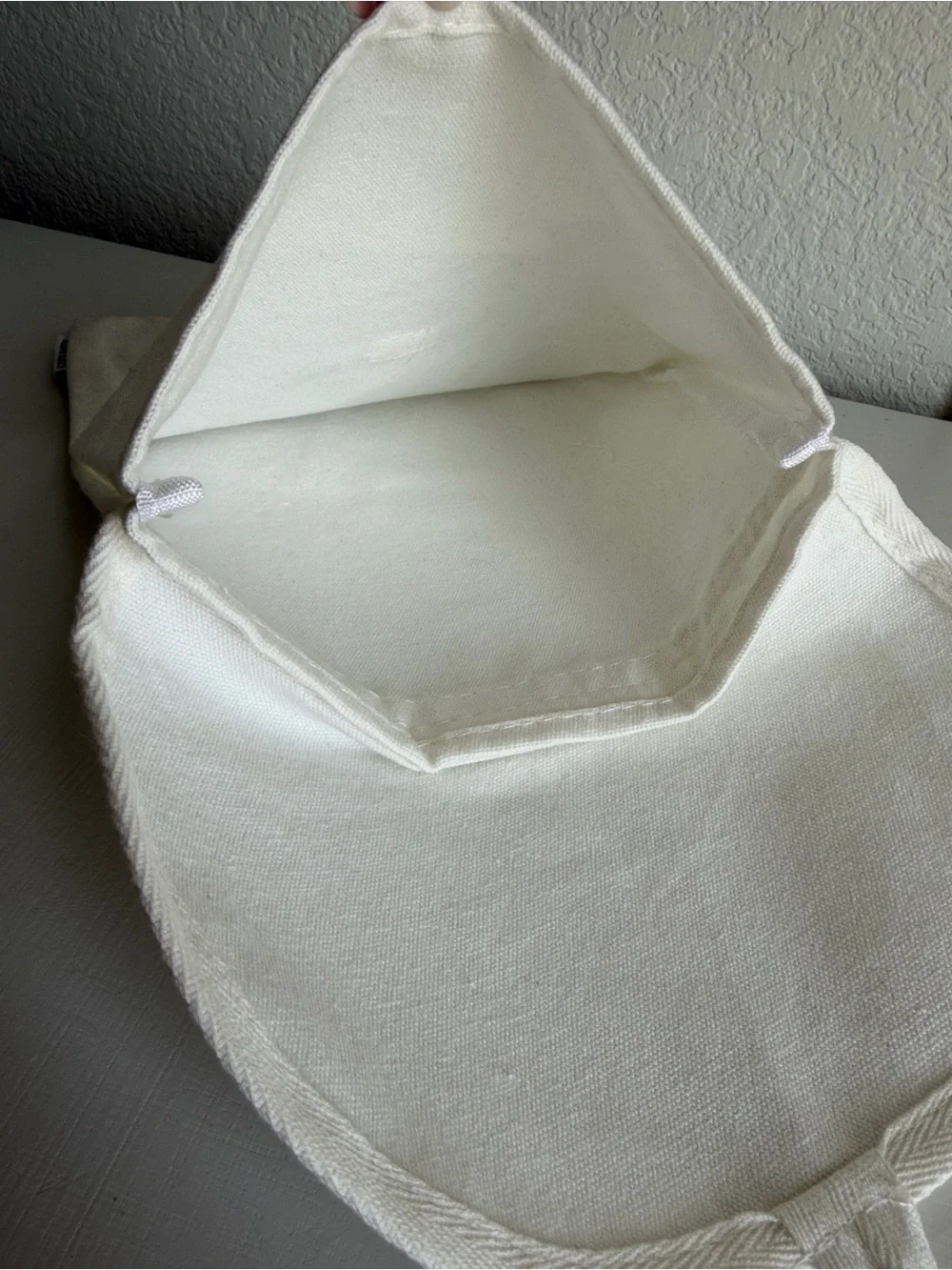 Cozy Earth Cream Canvas Organizer Bag / Pouch